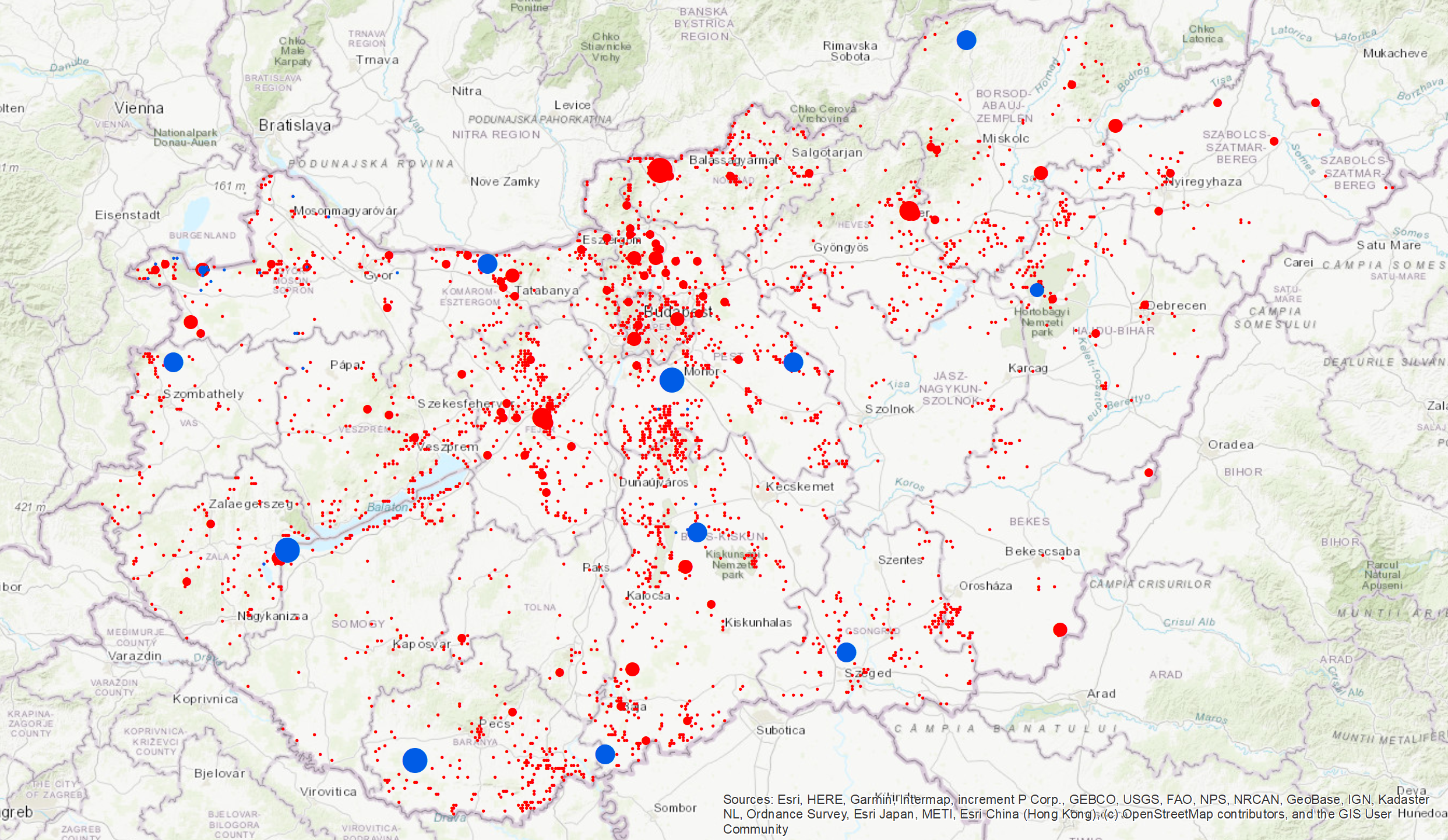 Madargyuruzesek_teruleti_eloszlasa_2023.