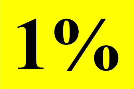 1%