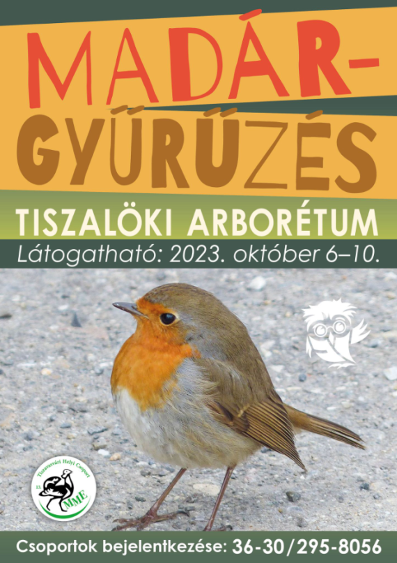 tiszalöki arborétum gyűrűzés